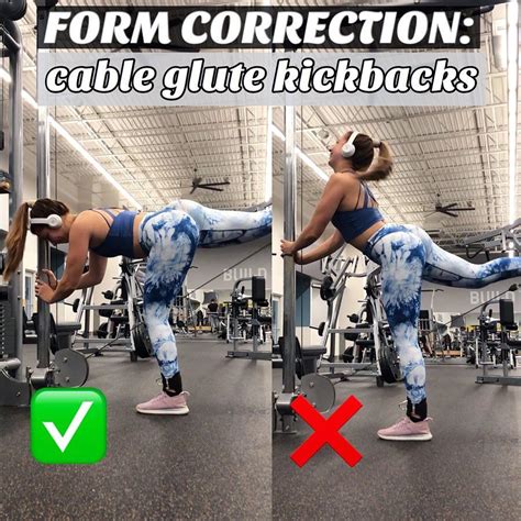 How To Do Glute Kickbacks With Correct Form。